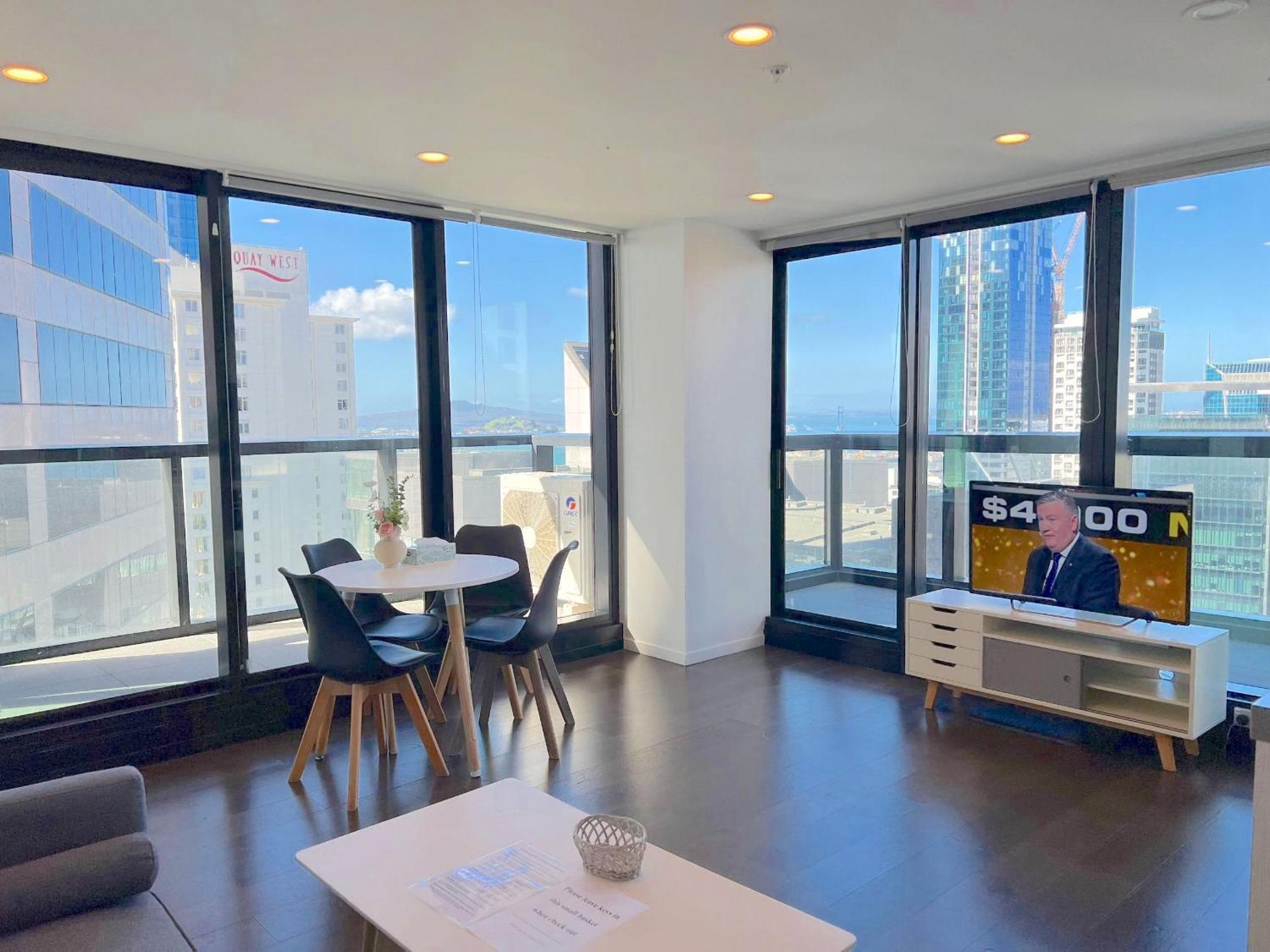Gorgeous Seaview 2 Bedroom Apartment In Auckland Cbd Exterior photo